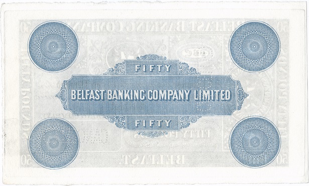 Belfast Banking Company 50 Pounds Proof ca.1922 Reverse.jpg