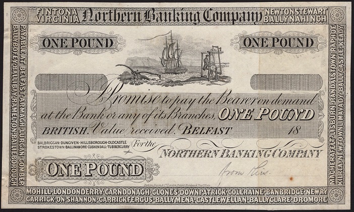 Northern Banking Company 1 Pound Proof ca. 1873 with Tubbercurry.jpg