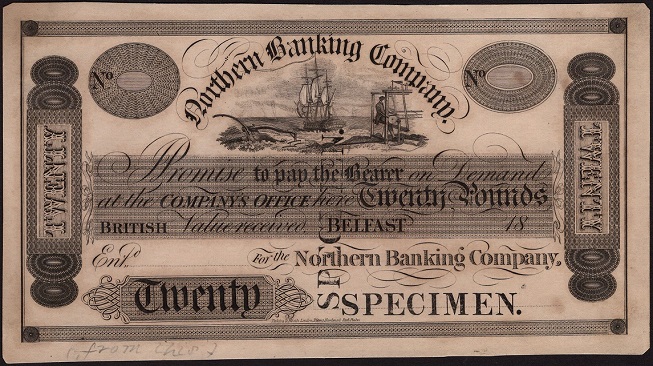 Nothern Banking Company 20 Pounds Proof Belfast ca.1825-1850.jpg