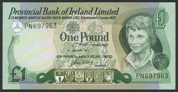 Provincial Bank of Ireland 1 Pound 1st Jan. 1977 McClay.jpg