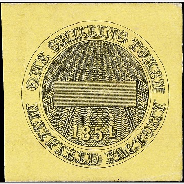 Portlaw Mayfiled Factory 1 Shilling Token Unissued 1854 Reverse.jpg