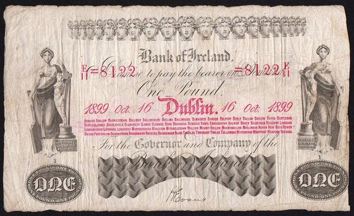 Bank of Ireland £1 16th Oct.1899 Evans.jpg