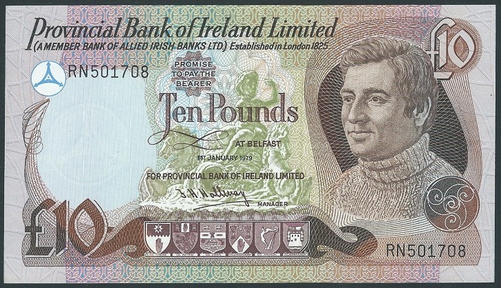 Provincial Bank of Ireland 10 Pounds 1st January 1979 Hallway.jpg