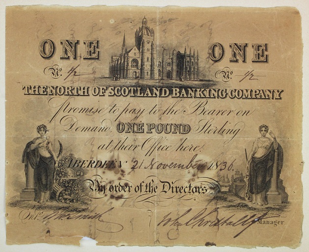 The North of Scotland Banking Company 1 Pound 21st Nov. 1836.jpg