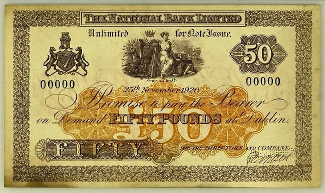 National Bank 50 Pounds Specimen 25th November 1920 Wilson.jpg