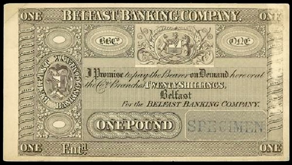Belfast Banking Company 1 Pound Specimen ca 1865 26 Branches.jpg