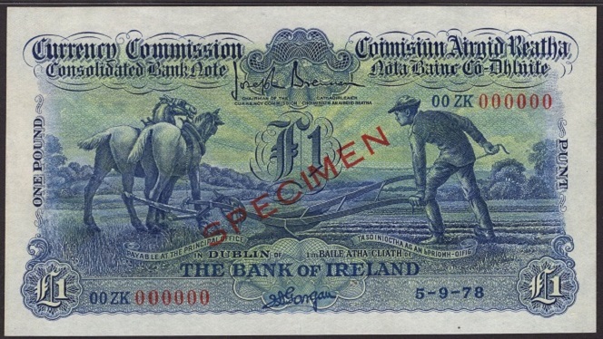 Bank of Ireland 1 Pound Blue Specimen ca.1929.jpg
