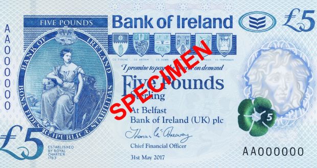 Bank of Ireland 5 Pound Specimen 31st May 2017.jpg