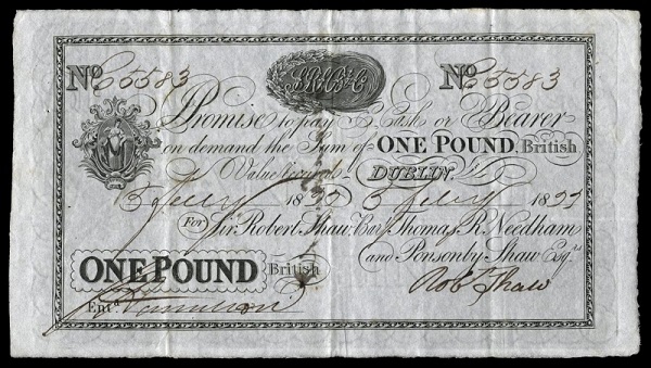 Shaw's Bank 1 Pound 5th July 1833.jpg