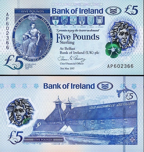 Bank of Ireland 5 pounds 31st May 2017 McAreavey.jpg