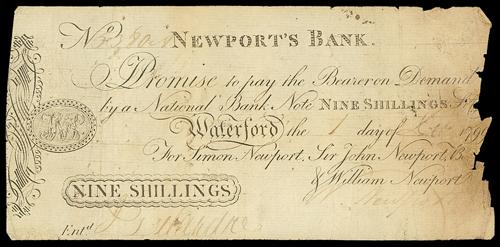 Newport's Bank 9 Shillings 1st Dec. 1799.jpg