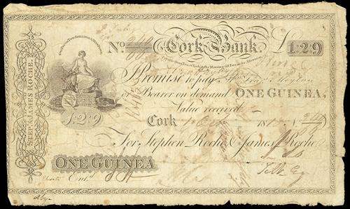 Cork Bank Stephen Roche & Co. 1 Guinea  1st Oct 1818.jpg