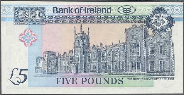 Bank of Ireland 5 Pounds 28th August 1990 Harrison Reverse.jpg