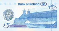 Bank of Ireland 5 Pounds Polymer