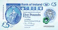 Bank of Ireland 5 Pounds 2017