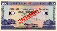 Ulster Bank 100 Pounds 1990