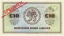Northern Bank 10 Pounds 1971