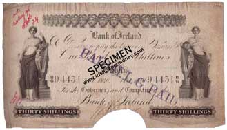 Bank of Ireland 30 Shillings 1840
