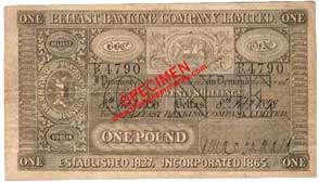 Belfast Banking Company, one pound 1898