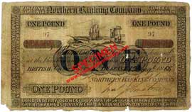 Northern Banking Company 1 Pound 1866