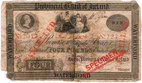 Provincial Bank of Ireland one pound 1829