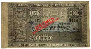 Belfast Banking company One Pound 1909