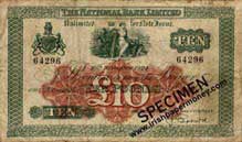 National Bank 10 Pounds 1924