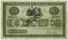Provincial Bank of Ireland One Pound 1921