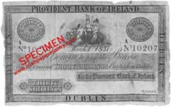 provident bank of ireland, one pound 1837