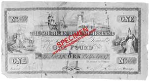 Southern bank of Ireland, one pound