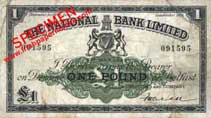 National Bank One Pound 1929