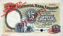 National Bank 5 Pounds 1964