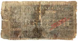 Belfast Bank 25 Shillings 1827
