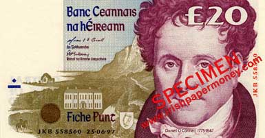 Missing Security Thread error Central Bank of Ireland 20 Pound