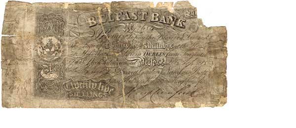 David Gordon and Co. Belfast Bank, 25 Shillings