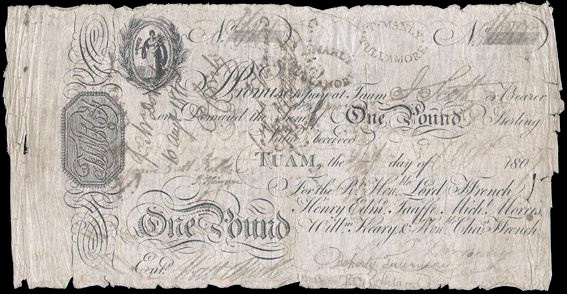Ffrench's Bank Tuam One Pound 1809