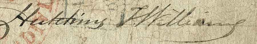Hutchins T. Williams signature