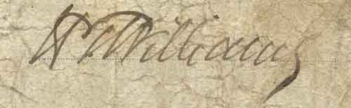 H. T. Williams signature