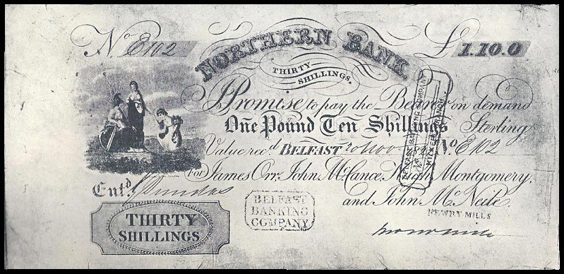 Northern Bank 30 Shillings 1824