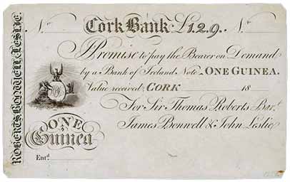 Cork Bank One Guinea ca1807