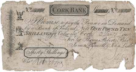 Roberts & Leslie, Cork Bank 30 Shillings 1807