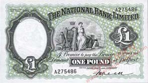 National Bank One Pound 1939