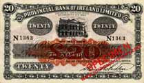 Provincial Bank of Ireland 20 Pounds 1929