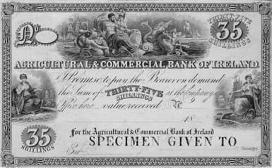 agricultural and commercial bank of ireland 30 shillings 1839