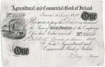 agricultural and commercial bank of ireland pound 1838