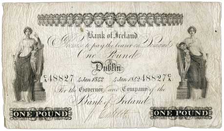 Bank of Ireland One Pound 1842