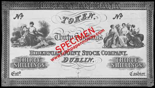 Hibernian Bank Thirty Shillings Proof 1826