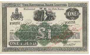 Ireland, National Bank 1 Pound 1919