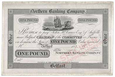 Northern Banking Company One Pound 1825