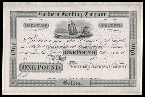 Northern Bank One Pound Proof ca1825